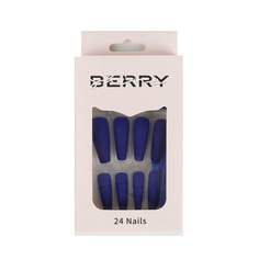 Набор накладных ногтей с клеем и пилкой Shineberry MJ2425-9 24 шт