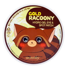 Патчи для глаз secret Key Gold Racoony Hydrogel Eye & Spot Patch 60 шт.