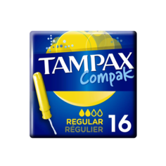 Тампоны Tampax Compak Regular 2 капель 16 шт