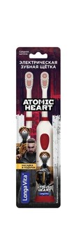 Зубная щетка Longa Vita для взрослых ATOMIC HEART ротационная; сменная насадка в компл