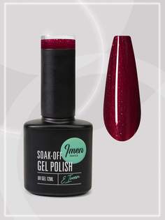 Гель-лак Imen DB023 красный с блестками