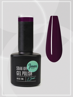 Гель лак Imen 086 фиолетовый тнмный