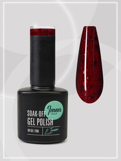 Гель лак Imen с блестками DB034 красный