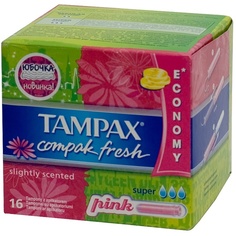 Тампоны TAMPAX Compak Fresh Super 16 шт