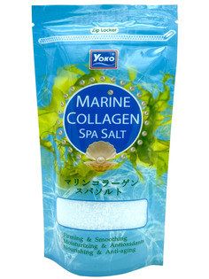 Скраб для тела солевой с морским коллагеном YOKO Marine Collagen Spa Salt 300г