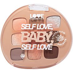 Палетка теней для век LOVE GENERATION Self Love, Baby, Self Love №01, 9 оттенков, 7,2 г
