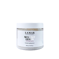 Скраб для ног Lamar Professional Sea salt lemon солевой 500 г