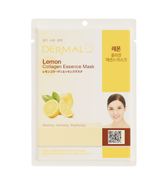 Тканевая маска DERMAL с экстрактом лимона и коллагеном 23 г