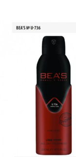 Парфюмированный дезодорант Beas U736 Unisex, 200 мл