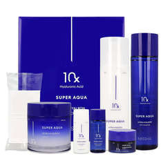 Набор косметики Missha Super Aqua Ultra Hyalron 3-piece Set, 6 предметов