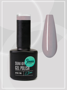 Гель лак Имень с блестками светло-серо-фиолетовый Imen