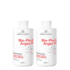 Шампунь для защиты цвета Green Mama BioPlex & Argan Oil 400 мл 2 шт