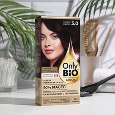 Стойкая крем-краска для волос серии Only Bio COLOR тон 3.0 темный каштан, 115 мл Fito косметик