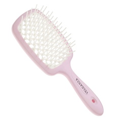 Расческа массажная Velganza продувная, розовая