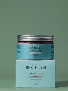 Скраб для тела Bestelani с шиммером Cherry gloss антицеллюлитный солевой 250мл