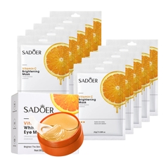 Набор Sadoer с витамином С Тканевая маска для лица 25г и Патчи вокруг глаз 80г 11шт