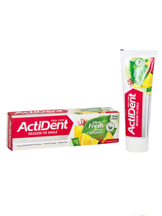 Зубная паста Active Actident Ультра фреш, защита десен, 100 г +Active