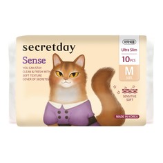 Женские прокладки Secretday Sense M 5 капель, 10 шт
