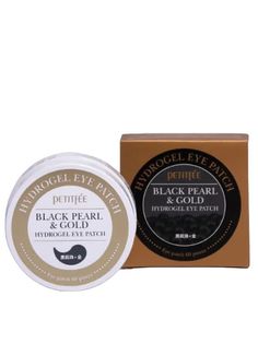 Petitfee Гидрогелевые патчи с золотом и пудрой жемчуга Black Pearl & Gold Hydrogel Eye ...