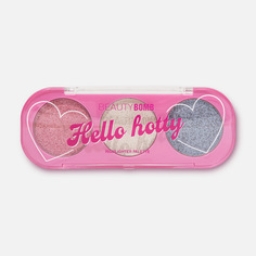 Палетка хайлайтеров для лица Beauty Bomb Hello hotty №01, 5,4 г