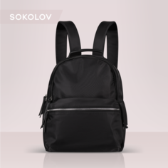 Рюкзак женский SOKOLOV FL21683SV-1A, черный, 28х38х13 см