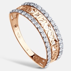 Кольцо из красного золота р.16 DIALVI JEWELRY К50-1981, фианит