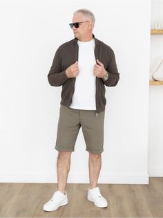 Повседневные шорты мужские ASFASHIONDP 8910ШП хаки 48 RU