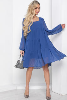 Платье женское LT Collection Милее всех синее 44 RU