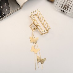 Заколка-краб женская Queen Fair Цепочки золотистая