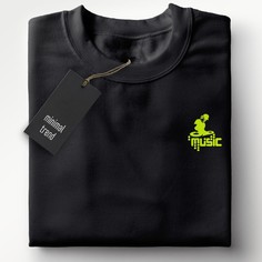 Футболка мужская HYPNOTICA желтый логотип DJ Hero - 2287 черная L