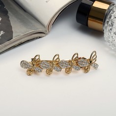 Заколка-автомат женская Queen Fair Крылья золотистая