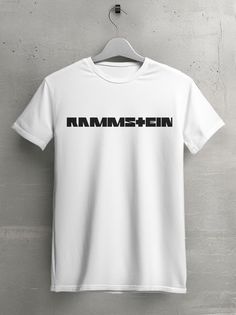 Футболка мужская HYPNOTICA музыка Rammstein - 1569 белая M