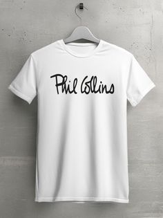 Футболка мужская HYPNOTICA музыка Phil Collins - 1623 белая XS