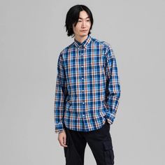 Рубашка мужская GANT 3027730 синяя S