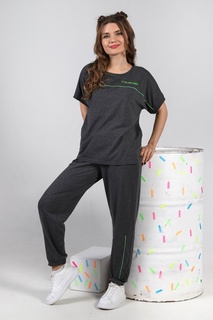 Костюм женский Виолетта Ритмика-1 серый 50 RU Violetta