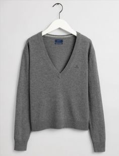 Пуловер женский GANT 4805509 серый S