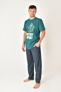 Пижама мужская Ларита 951 зеленая 48 RU