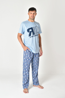 Пижама мужская Ларита 951 голубая 48 RU