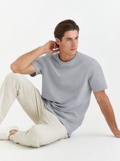 Футболка мужская SMLXL wear U-база монохром серая 4XL