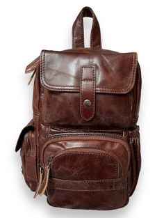 Рюкзак Capri CAP-9106 коричневый, 29x18x9 см