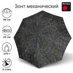 Зонт женский Knirps A.050 Medium Manual 2024 cubes black