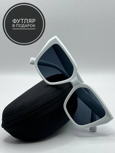 Солнцезащитные очки женские SunGold Кошка3 черные/белая оправа