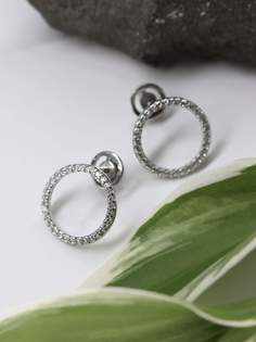 Серьги из серебра ЮТЛАЙН С-7224, фианит
