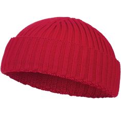 Шапка бини унисекс Teplo Hipsta красная, one size Тепло