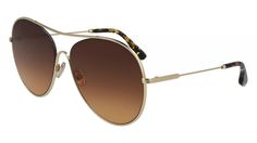 Солнцезащитные очки VICTORIA BECKHAM VB131S GOLD/BROWN ORANGE (2422676315708)