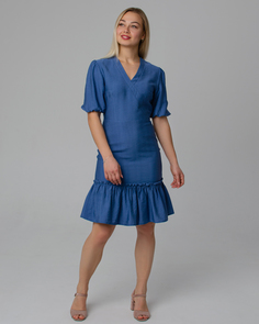 Платье женское Lovelyforever 340 синее 48 RU