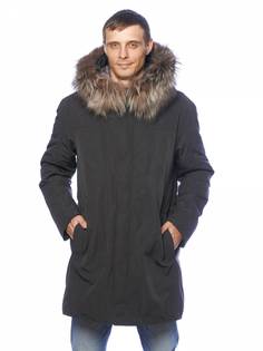 Зимняя куртка мужская Clasna 3580 серая 50 RU