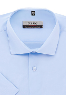Рубашка мужская Greg 210/107/Z STRETCH голубая 39