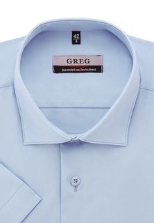 Рубашка мужская Greg 220/107/6403/Z STRETCH голубая 39