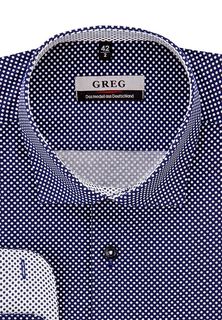 Рубашка мужская Greg 223/137/06/Z/1 STRETCH синяя 38